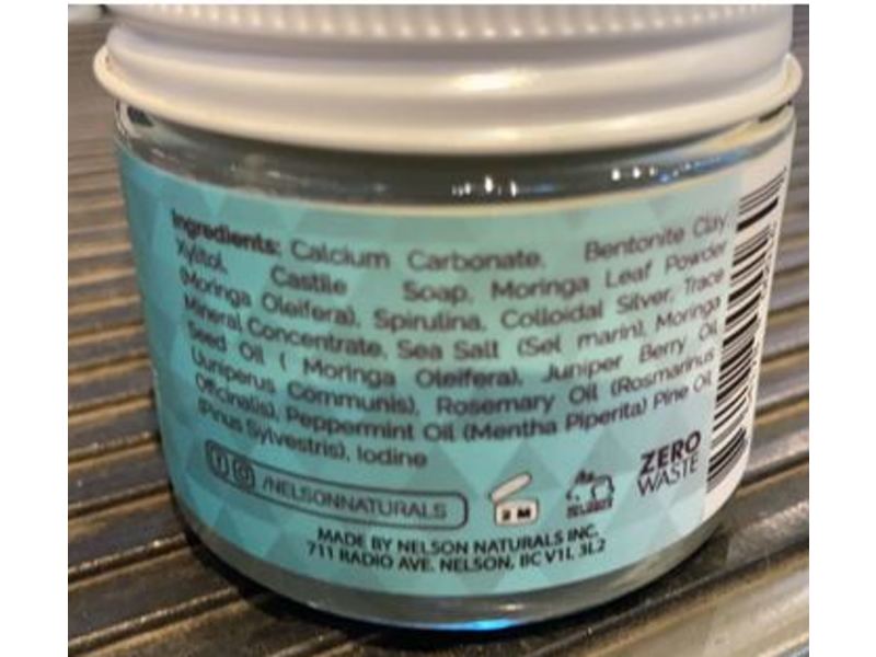 Nelson Naturals Moringa Mineral Rich Toothpaste, Forest Fresh, 3.3 oz/93 g