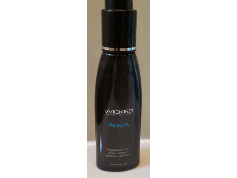 Wicked Sensual Care Water Based Lubricant, Aqua, 4 fl oz/120 mL