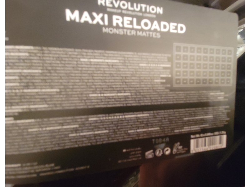 Revolution Maxi Reloaded Palette, Monster Mattes, 0.048 oz/1.35 g