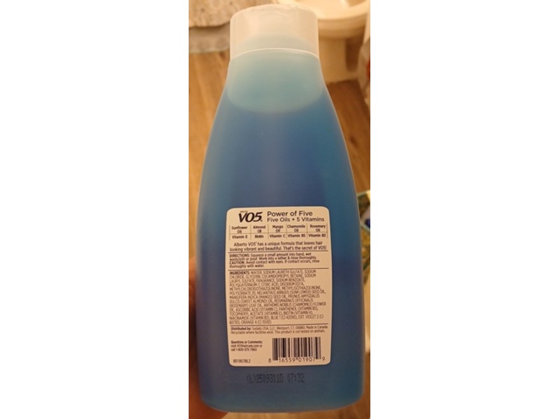 Alberto V05 Men 3-In-1 Shampoo + Conditioner + Body Wash, Ocean Surge, 18 fl oz/532 mL