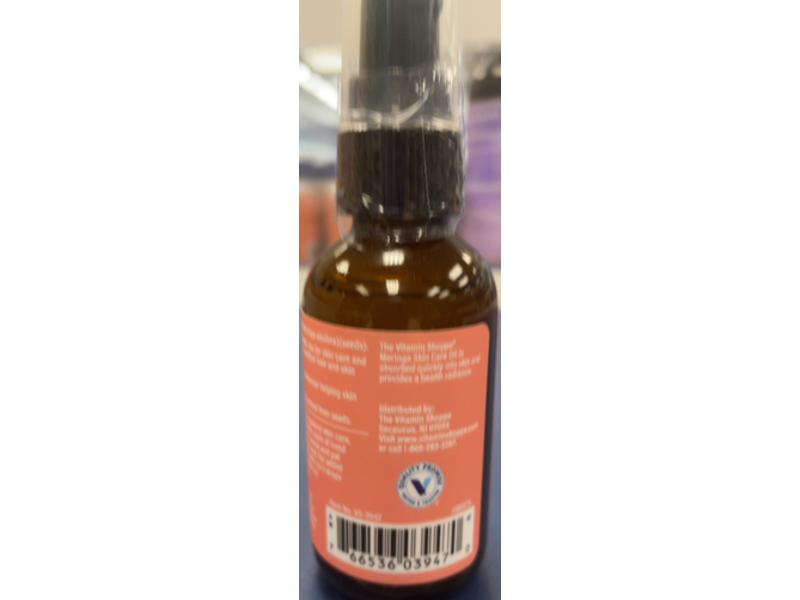 The Vitamin Shoppe Moringa Skin Care Oil, Natural, Rejuvenating & Nourishing Beauty, 1.7 fl oz/50 mL