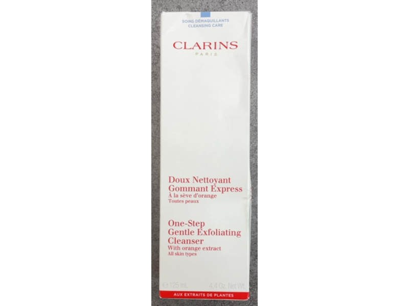Clarins One - step Gentle Exfoliating Cleanser, Orange Extract, 4.4 oz/125 mL