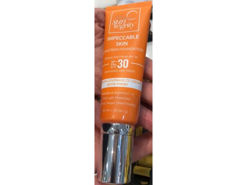 Suntegrity Impeccable Skin Sunscreen Foundation, SPF 30, Buff, 2 oz/56.7 g