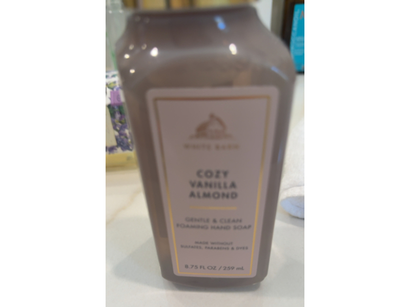 White Barn Gentle & Clean Foaming Hand Soap, Cozy Vanilla Almond, 8.75 oz/259 mL