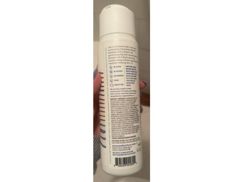 Seaweed Bath Co. Detox Body Wash, Rosemary Mint, 12 fl oz/354 mL