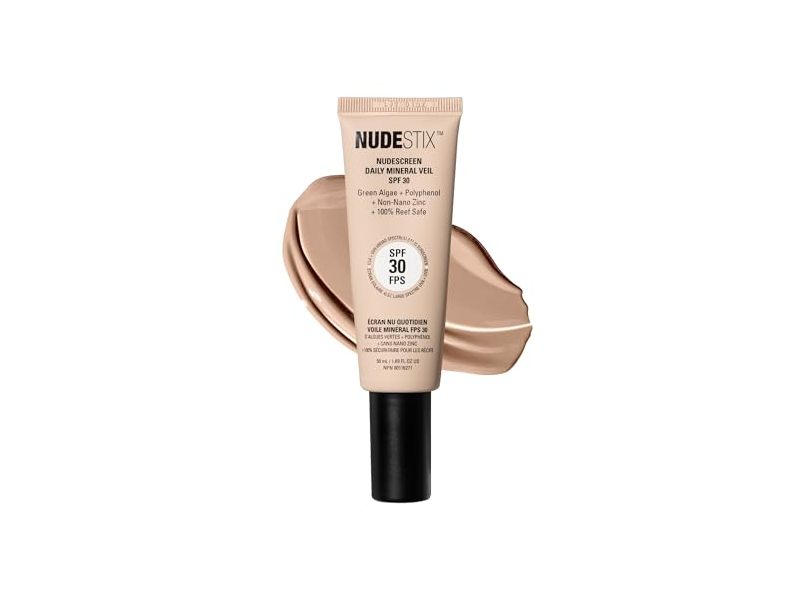 Nudestix Nudescreen Daily Mineral Veil Sunscreen, SPF 30 Nude, 1.69 fl oz/50 mL