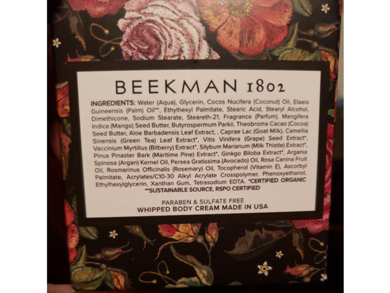 Beekman 1802 Whipped Body Cream, Meadow Lark, 8 fl oz/236 mL