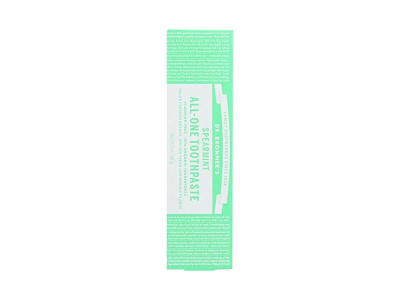 Dr. Bronners Spearmint Toothpaste, 5 oz/140 g