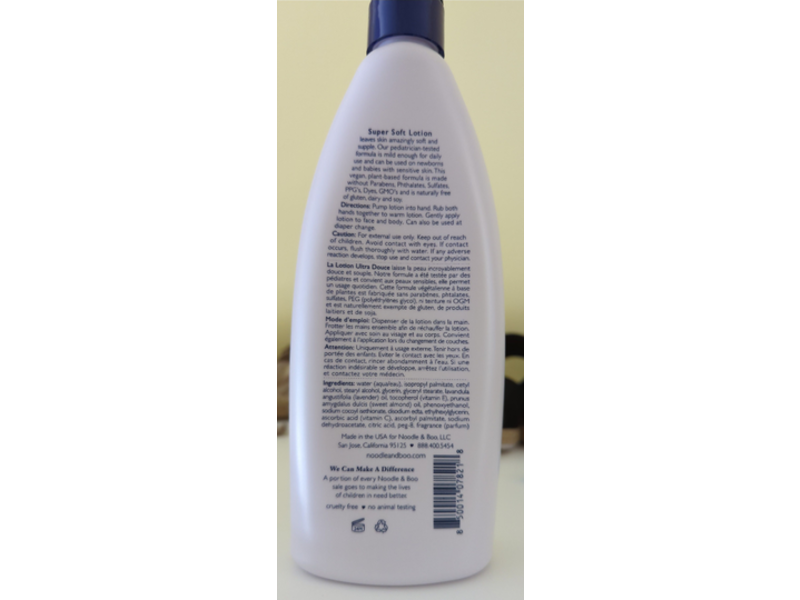 Noodle & Boo Super Soft Lotion, Lavender, 16 fl oz/473 mL