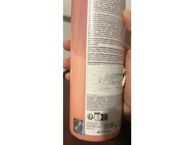 SVR Topialyse Cleansing Balm Body Wash, 400 mL