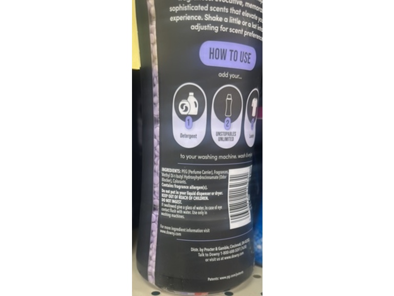 Downy Unstopables Unlimited Collection Laundry Scent Booster, N.37, 21.1 oz/598 g