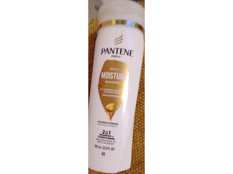 PANTENE Pro-V Daily Moisture Renewal 2 In 1 Shampoo + Conditioner, 12 fl oz/355 mL
