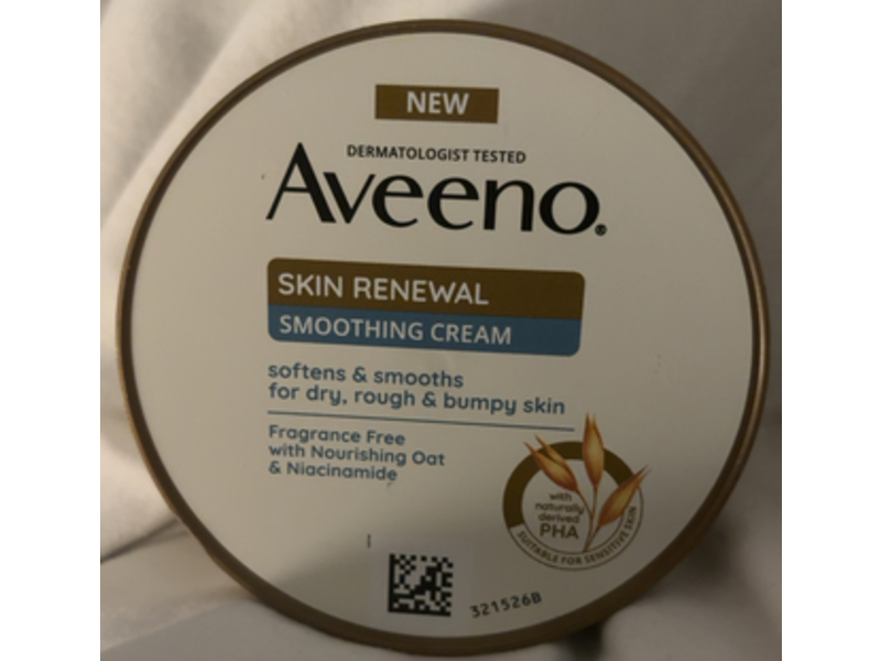 Aveeno Skin Renewal Smoothing Cream, Nourishing Oat & Niacinamide,300 mL