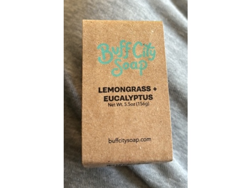 Buff City Soap Soap, Lemon Grass + Eucalyptus, 5.5 oz/156 g