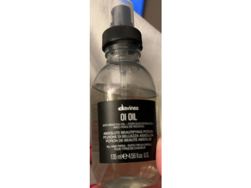 Davines Oi Anti Frizz Oil, Roucou Oil, 4.56 fl oz/135 mL