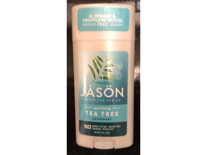 Jason Purifying Tea tree Deodorant, Aluminium & Propylene Glycol free, 2.5 oz/71 g