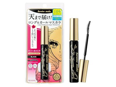 Heroine Make By Kiss Me Long & Curl Up Waterproof Mascara, Black, 0.2 oz/6 g