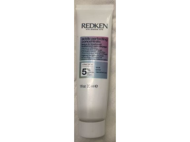 Redken Acidic Perfecting Concentrate Leave-In Treatment, Critic Acid, 1 fl oz/30 mL