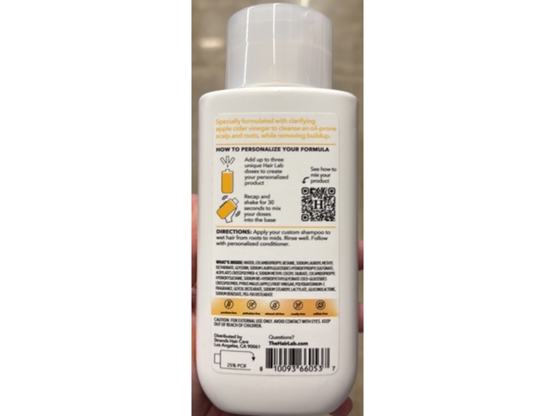 The Hair Lab By Strands Personalized Clarifying Shampoo, 11 fl oz/325 mL