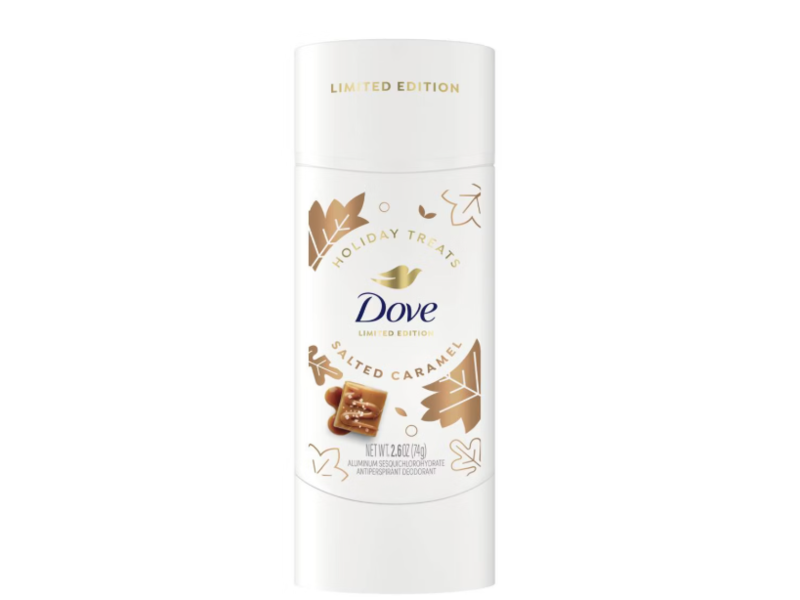 Dove Holiday Treats Antiperspirant & Deodorant, Salted Caramel, 2.6 oz/74 g