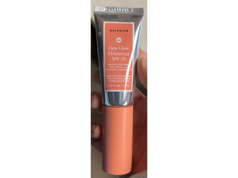 Naturium Dew-Glow Moisturizer Invisible Sunscreen, SPF 50 PA++++, 0.70 fl oz/20 mL