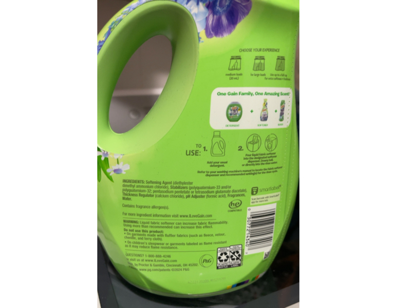 Gain Fabric Softener Relax, Dewdrop Dream, 71 fl oz/210 L