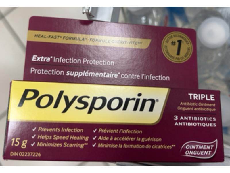 Polysporin Triple Antibiotic Ointment, 15 g