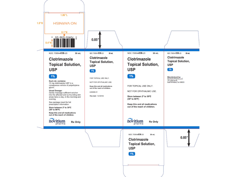 Clotrimazole Topical Solution USP 1%, 30 mL, Novitium Pharma (RX)