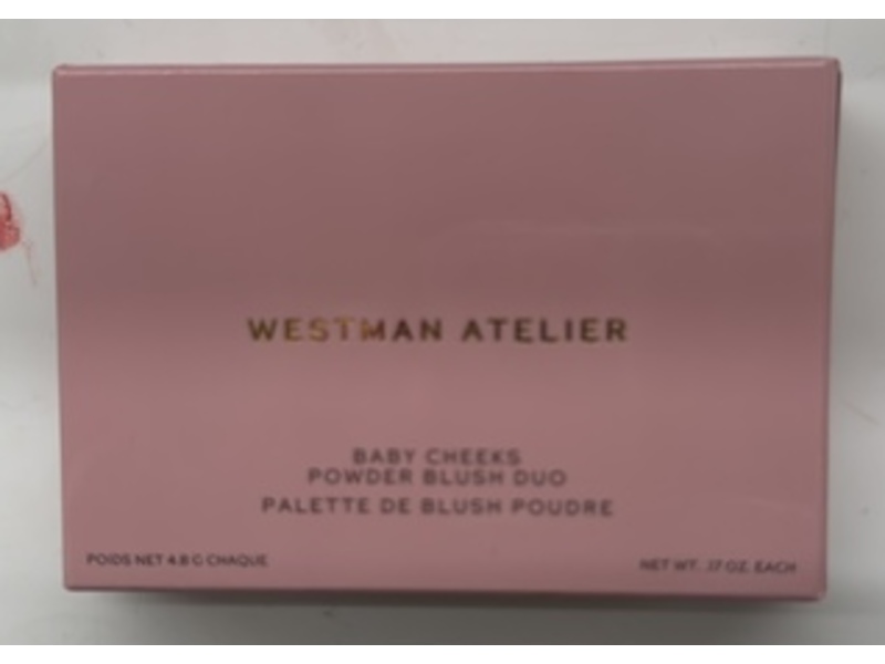 Westman Atelier Baby Cheeks Powder Blush Duo Palette, Coquette/Mimi, 0.17 oz/4.8 g