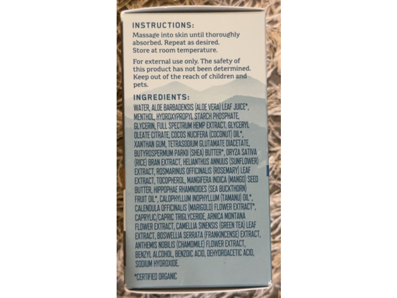 Charlotte's Web Full Spectrum Cooling Gel, Hemp Extract & CBD, 1.7 oz/48 g