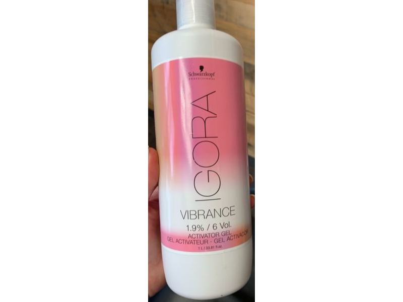 Schwarzkopf Professional Igora Vibrance Activator Gel, 1.9%/6 Vol, 33.8 fl oz/1000 mL