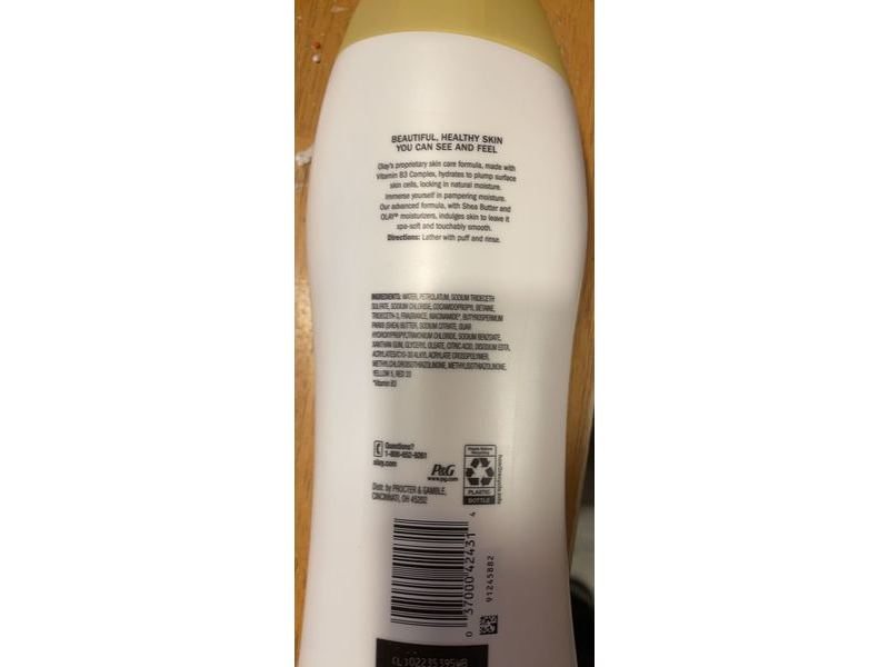 Olay Body Wash, Ultra Moisture Shea Butter, B3 Complex, 23.6 fl oz/700 mL