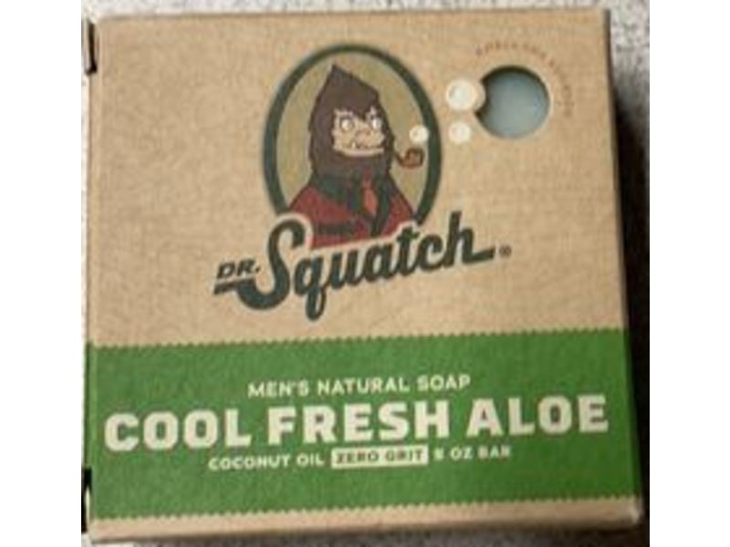 Dr. Squatch Men's Natural Soap, Cool Fresh Aloe, 5 oz