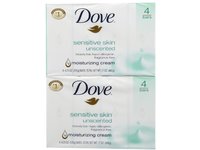 Dove Moisturizing Cream Beauty Bar , Sensitive, 3.75 oz/106 g, Count 4 - thumbnail 2