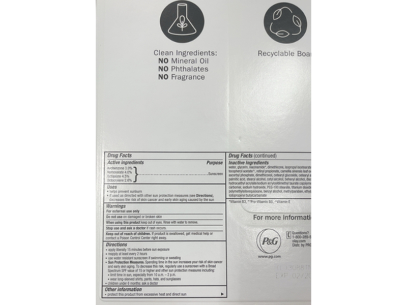 Olay 7 In 1 Moisturizer Sunscreen, Fragrance Free SPF 15, 3.4 fl oz/100 mL