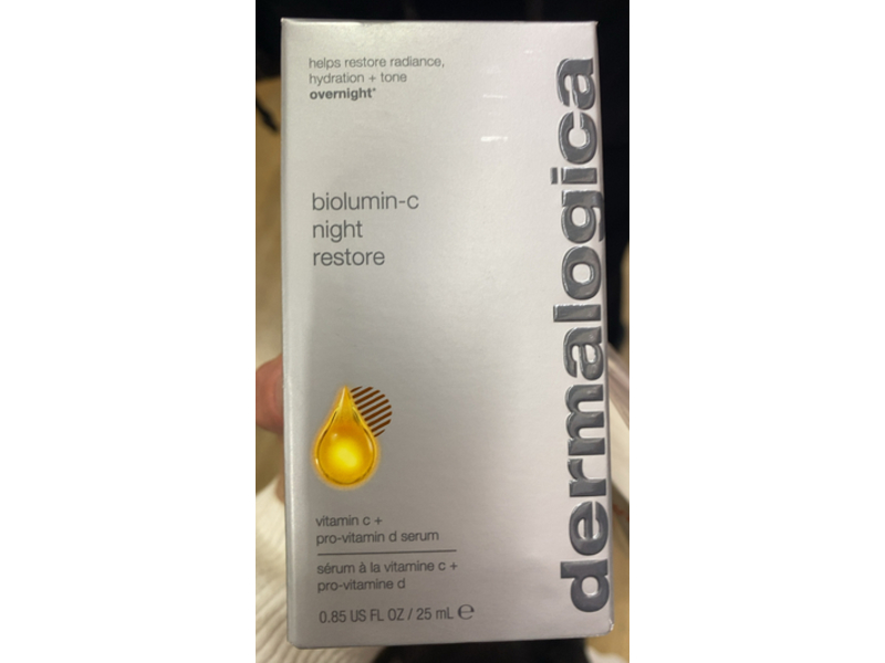 Dermalogica Biolumin-C Night Restore Serum, Vitamin C + Pro-Vitamin D, 0.85 fl oz/25 mL