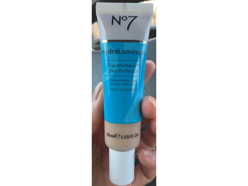 No7 Hydraluminous Aquarelease Tinted Skin Perfector, Light, 1 fl oz/30 mL