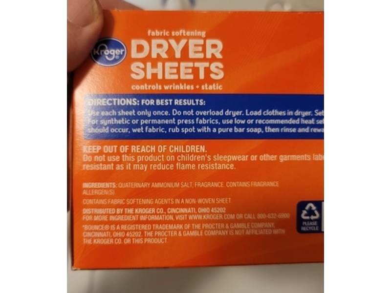 Kroger Fabric Softening Dryer Sheets, Mountain Fresh, 200 Count