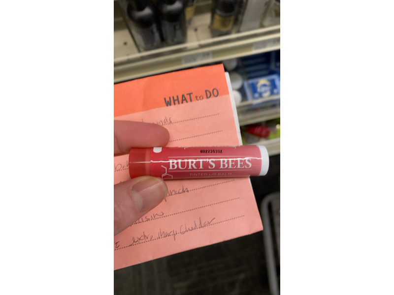 Burt's Bees Tinted Lip Balm, Rose, 0.15 oz/4.25 g