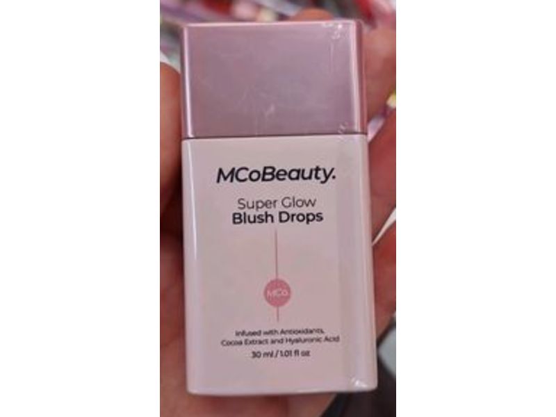 MCoBeauty Super Glow Blush Drops, Blush Pink, 1.01 fl oz/30 mL