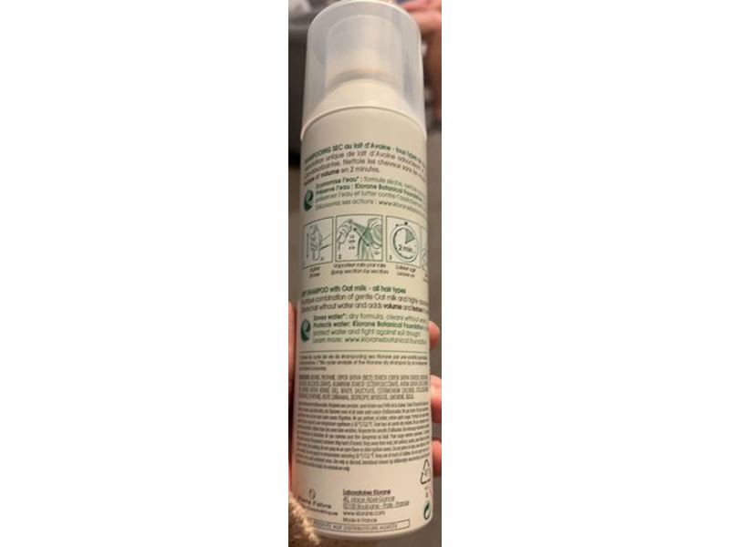 Klorane Dry Shampoo, Oat Milk, 5.4 oz