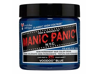 Manic Panic Classic Semi Permanent Hair Color Cream, Voodoo Blue, 4 fl oz/118 mL