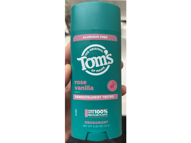 Tom's Of Maine Deodorant, Rose & Vanilla, 3.25 oz/92 g