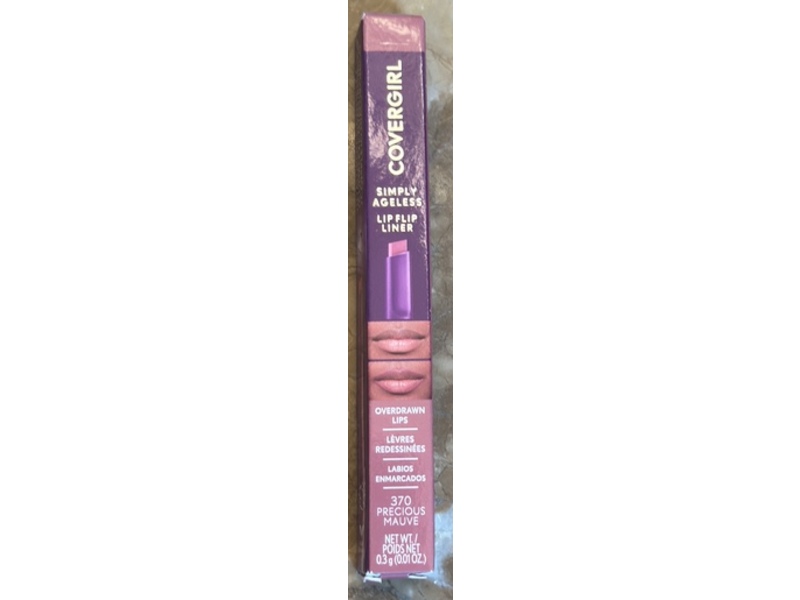Covergirl Simply Ageless Lip Flip Liner, 370 Precious Mauve, 0.001 oz/0.3 g