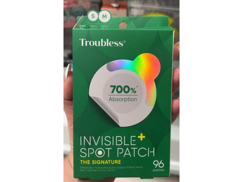 Troubless Invisible Pimple Spot Patch, The Signature, 96 Count