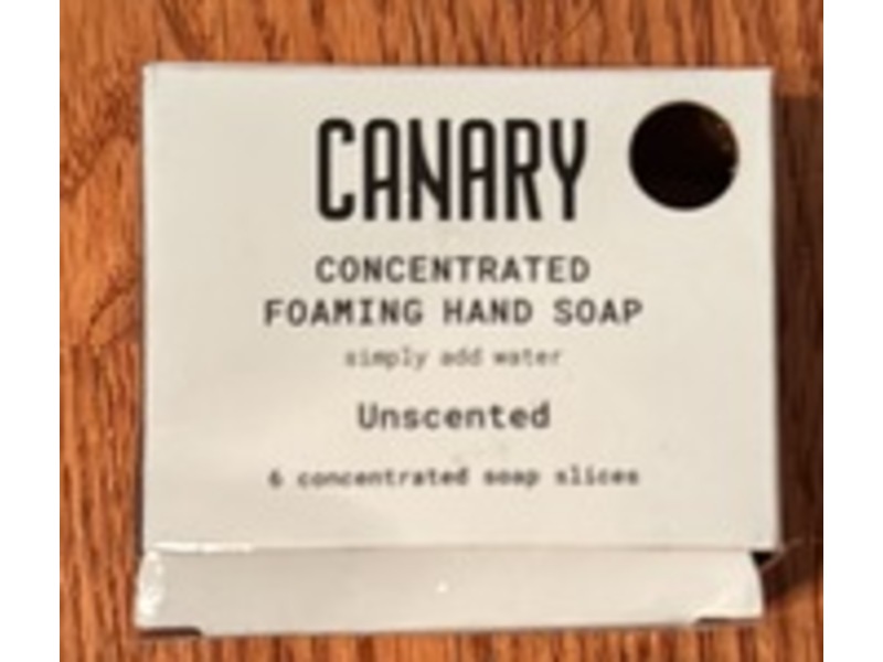 Canary Concentrated Foaming Hand Soap, Unscented, 6 Count