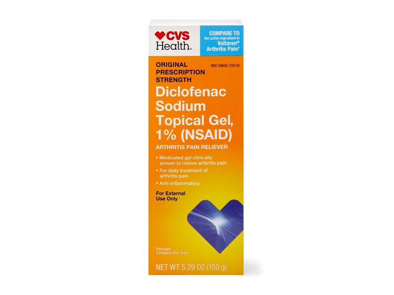 CVS Health Diclofenac Sodium Arthritis Pain Reliever Topical Gel, 5.29 oz/150 g