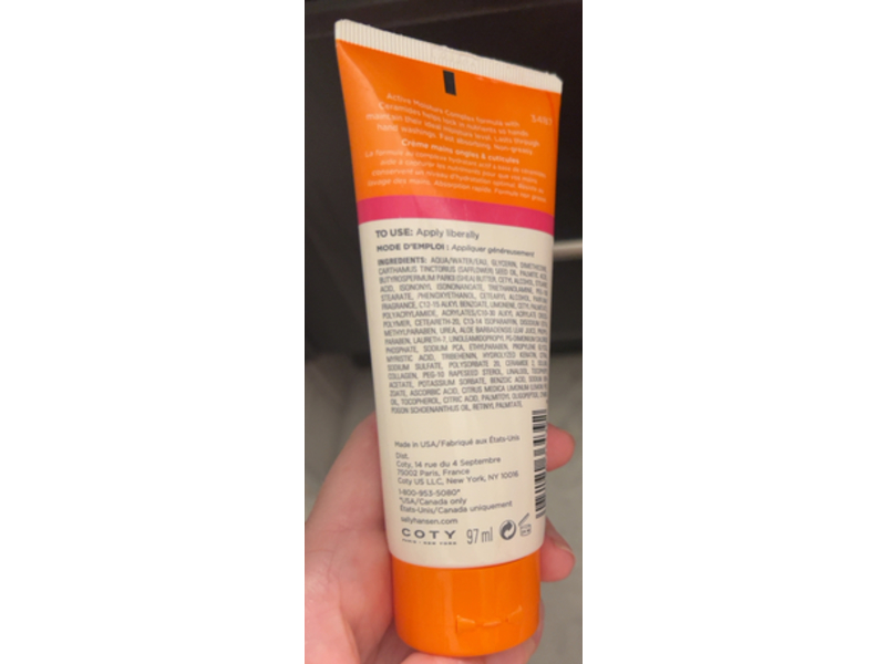 Sally Hansen Nails & Cuticles Hand Creme, Shea Butter, 3.4 oz/96 g, Pack Of 2