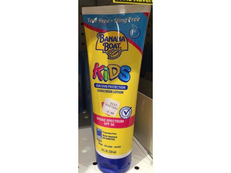 Banana Boat Kids Sunscreen Lotion, SPF 50, 8 fl oz/235 mL