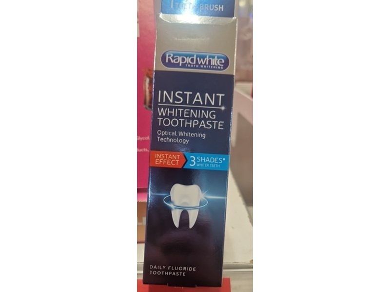 Rapid White Instant Whitening Toothpaste, 75 mL